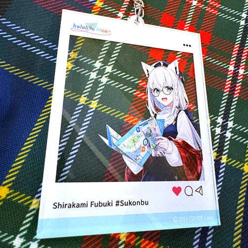 hololive Meet 2024 Social Media Style Acrylic Keychain - Shirakami Fubuki