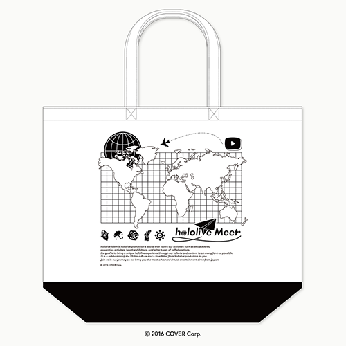 hololive Meet 2024 Large Tote Bag - World Map Design