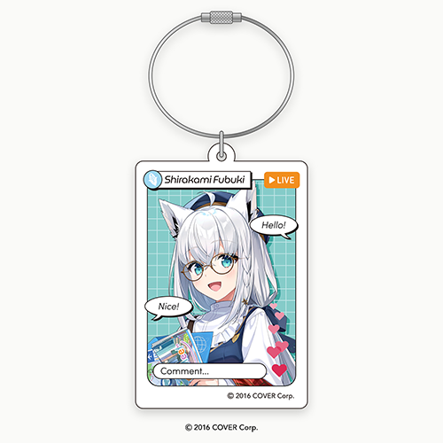 hololive Meet 2024 Livestream-style Acrylic Keychain - Shirakami Fubuki