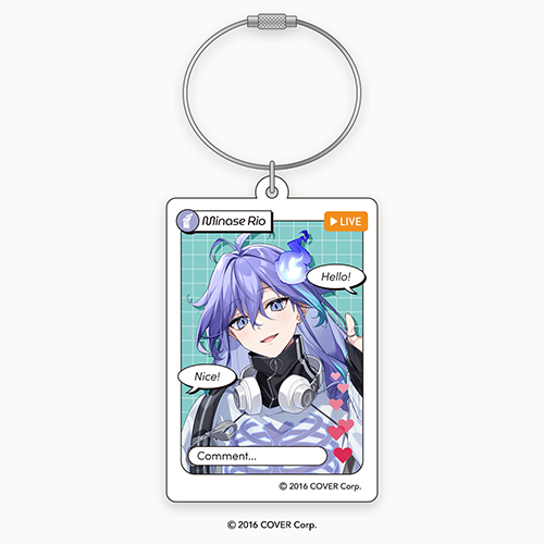 hololive Meet 2024 Livestream-style Acrylic Keychain - Minase Rio