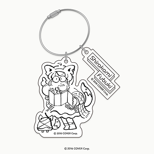 hololive Meet 2024 Deformed Illustration Double Acrylic Keychain - Shirakami Fubuki