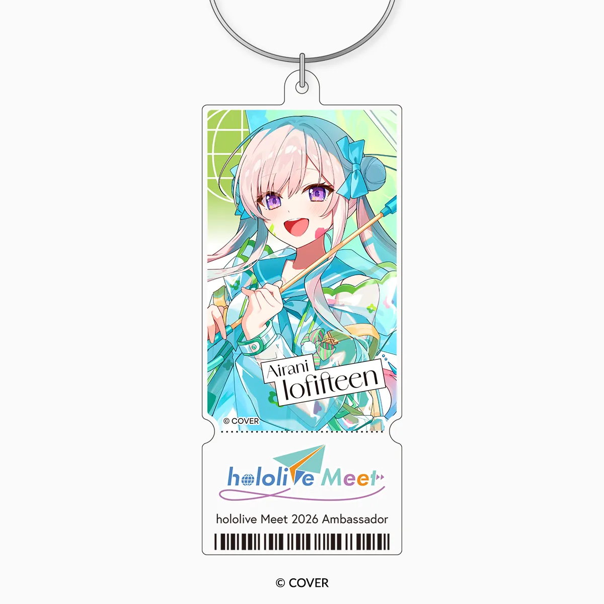 hololive Meet 2026 Acrylic Ticket Keychain - Airani Iofifteen