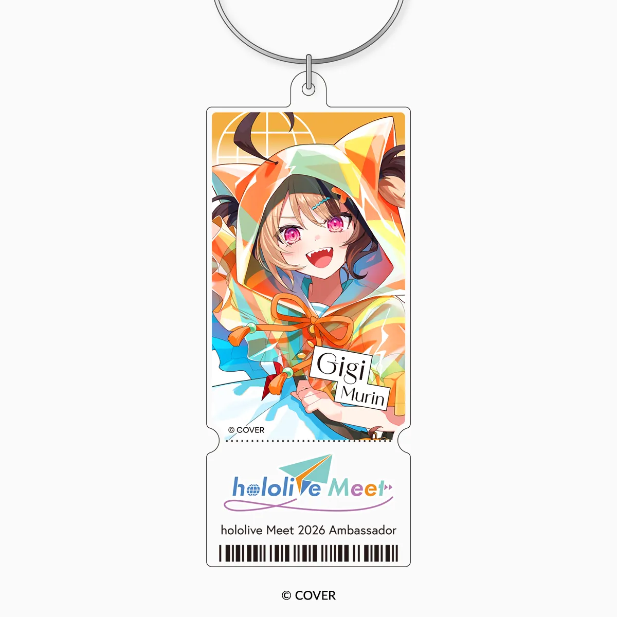 hololive Meet 2026 Acrylic Ticket Keychain - Gigi Murin
