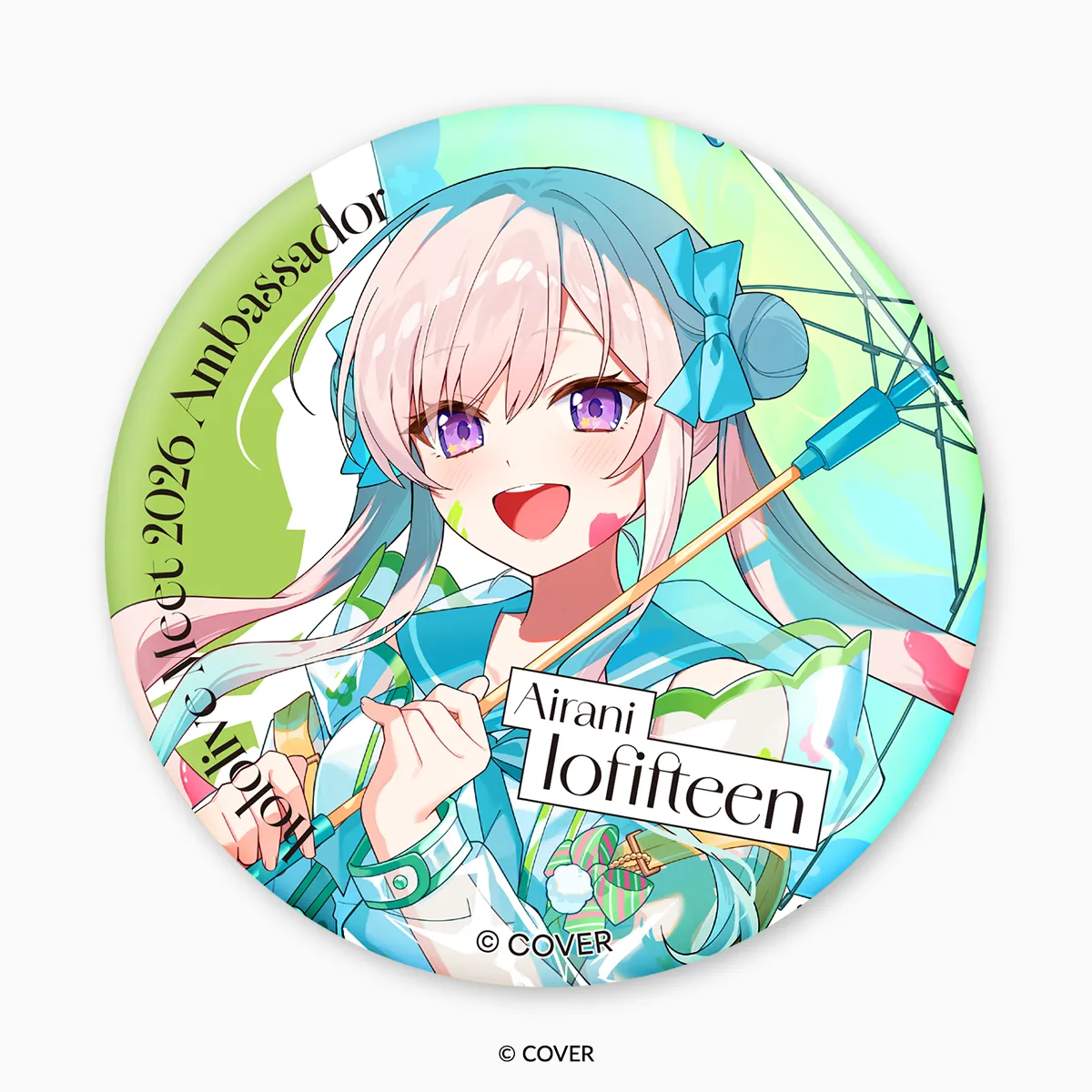 hololive Meet 2026 Holographic Tin Badge - Airani Iofifteen