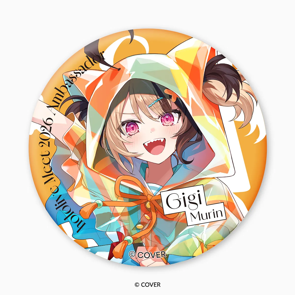 hololive Meet 2026 Holographic Tin Badge - Gigi Murin