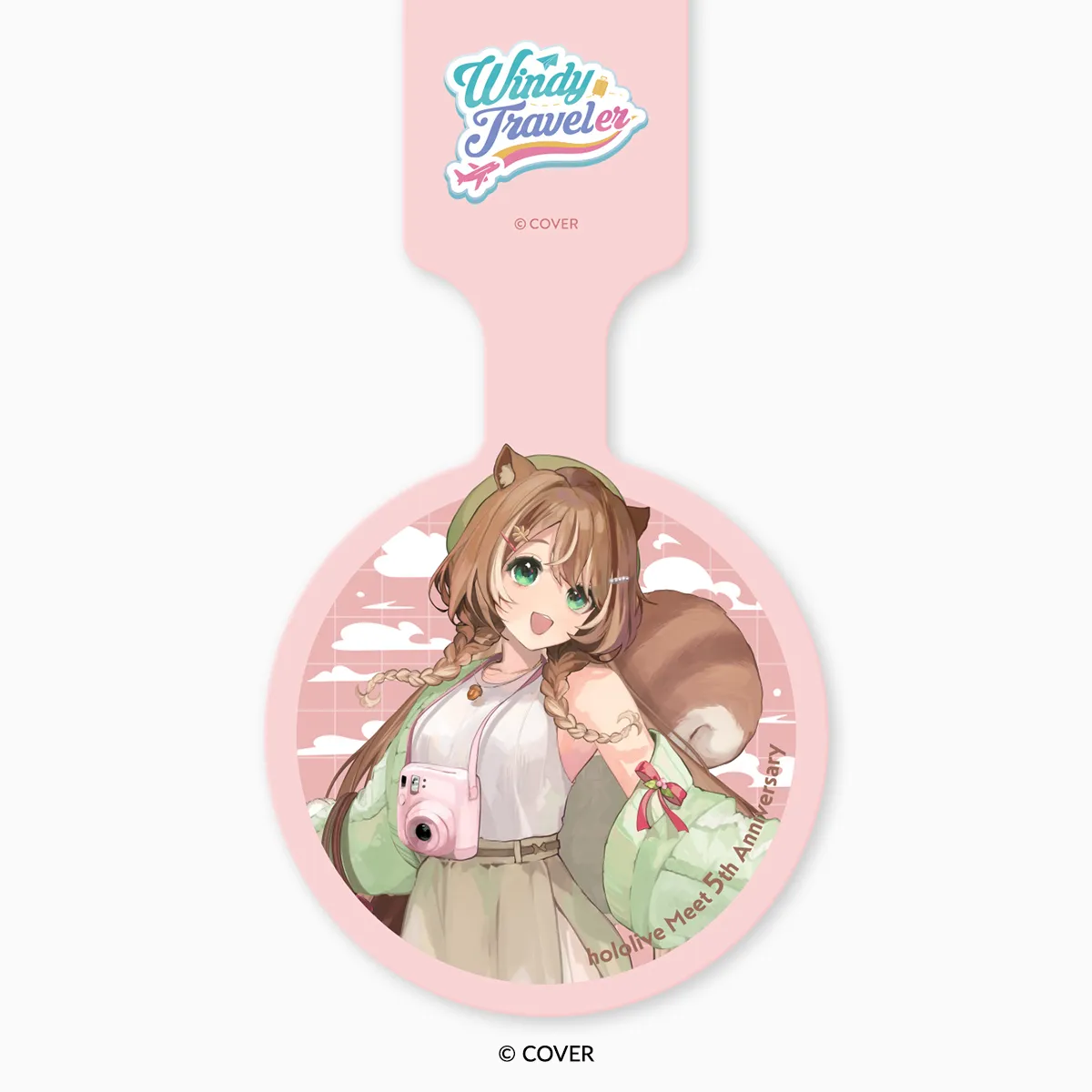 hololive Meet 5th Anniversary Windy Traveler Luggage Tag - Ayunda Risu