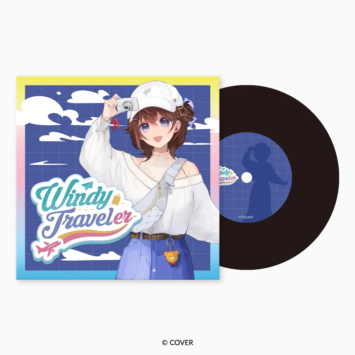 hololive Meet 5th Anniversary Windy Traveler Record-Style Coaster - Tokino Sora