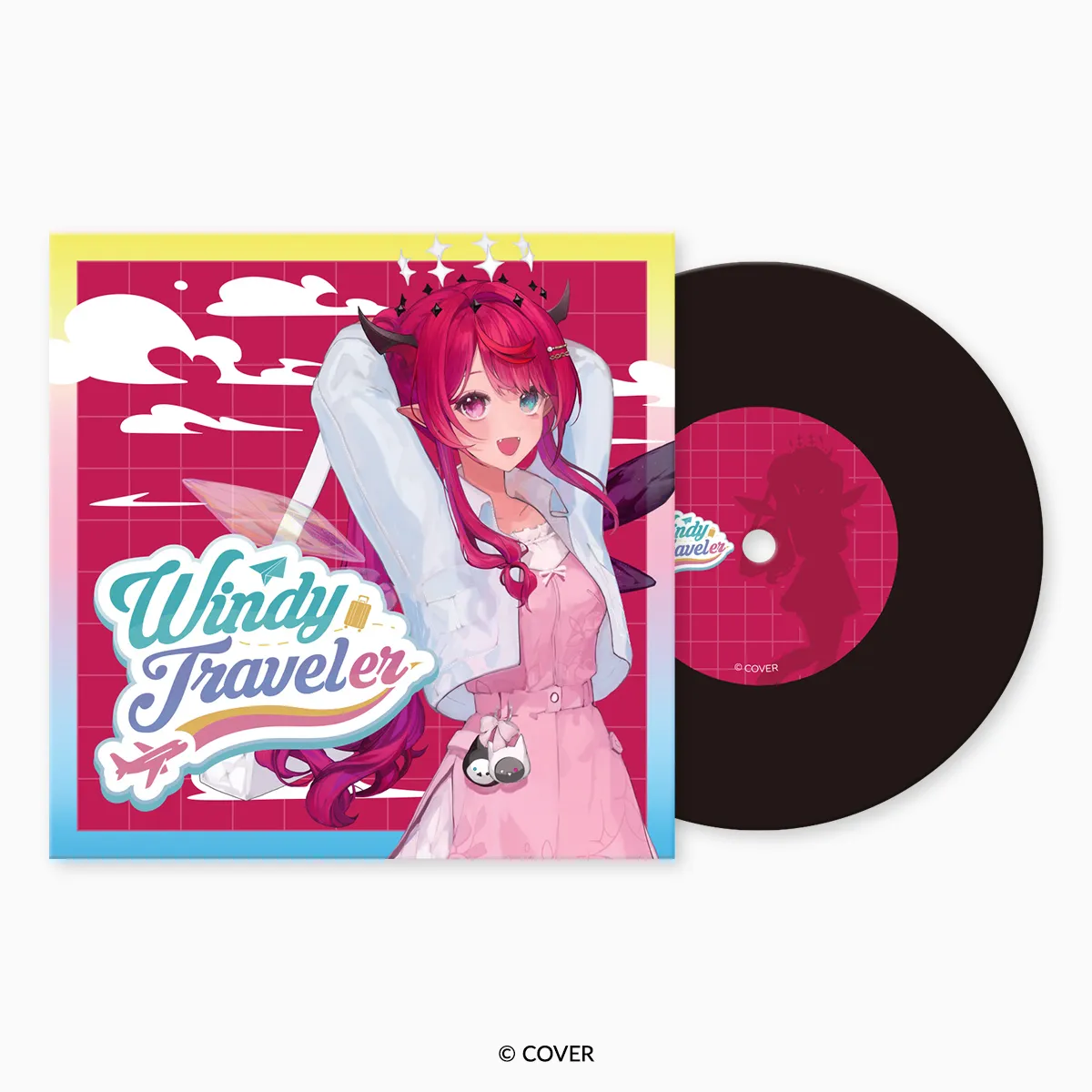 hololive Meet 5th Anniversary Windy Traveler Record-Style Coaster - IRyS